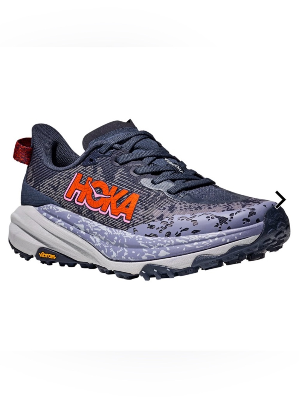 HOKA Speedgoat 6 Trail Running Shoes for Ladies Color: Nautical Dusk/Sea Ice